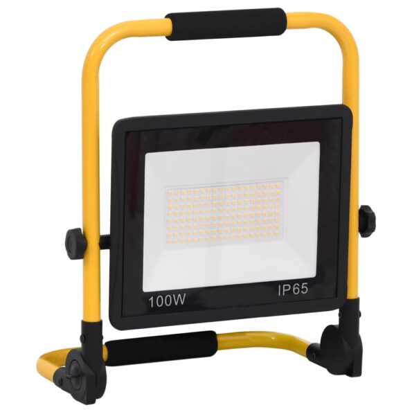 vidaXL LED reflektor s rukoväťou 100 W studené biele svetlo – Obrázok 4
