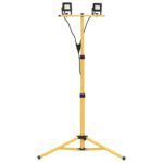 vidaXL LED reflektor so statívom 2x10 W teplé biele svetlo