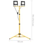 vidaXL LED reflektor so statívom 2x50 W studené biele svetlo – Obrázok 9