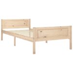 vidaXL Posteľný rám borovicový masív 90x200 cm – Obrázok 2