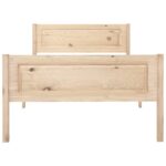 vidaXL Posteľný rám borovicový masív 90x200 cm – Obrázok 4