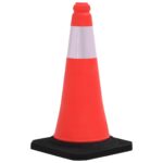 vidaXL Reflexné dopravné kužele s ťažkými základňami 10 ks 50 cm – Obrázok 2