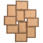 vidaXL Kolážový fotorámik na 10 fotiek (10x15 cm) bledohnedý MDF – Obrázok 5
