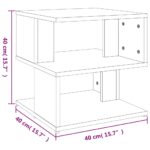 vidaXL Príručný stolík betónovosivý 40x40x40 cm drevotrieska – Obrázok 7