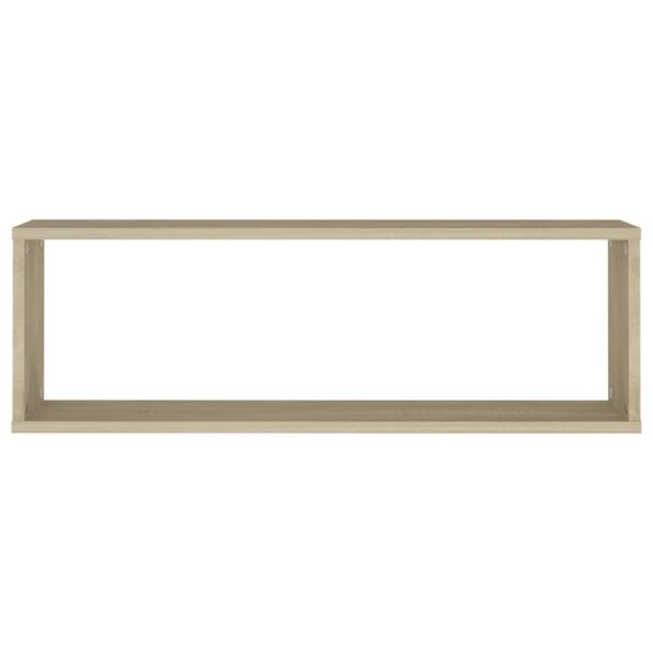 vidaXL Nástenné police 4 ks, dub sonoma 80x15x26,5cm, kompozitné drevo – Obrázok 7