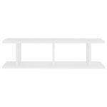 vidaXL Nástenné police 2 ks biele 75x18x20 cm spracované drevo – Obrázok 5