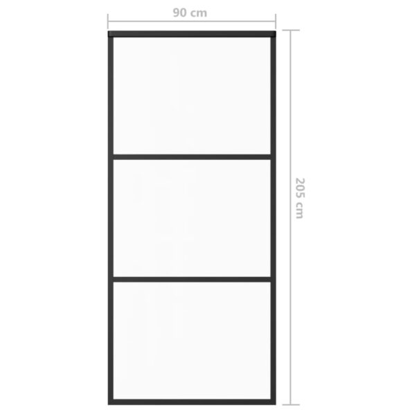 VXL8720286648964_g_en_hd_7.jpg vidaXL Posuvné dvere s kovaním ESG sklo a hliník 90x205 cm – Obrázok 9