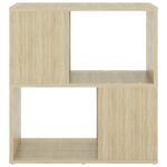 vidaXL Knižnica farba dubu sonoma 60x24x63 cm drevotrieska – Obrázok 5