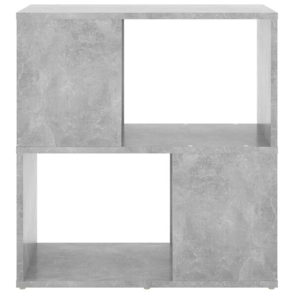 vidaXL Knižnica betónová sivá 60x24x63 cm drevotrieska – Obrázok 5