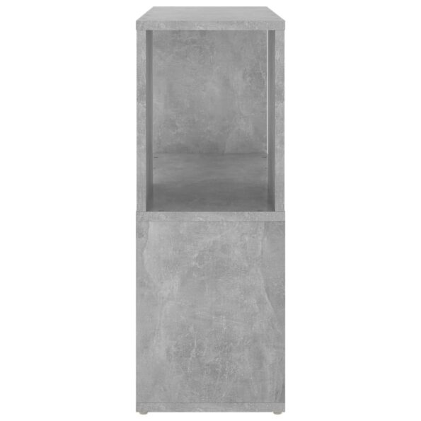 vidaXL Knižnica betónová sivá 60x24x63 cm drevotrieska – Obrázok 6