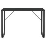 vidaXL Počítačový stôl čierny 110x60x73 cm drevotrieska – Obrázok 3