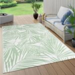 vidaXL Vonkajší koberec zelený 140x200 cm PP