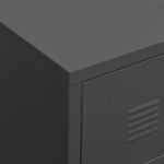 vidaXL Industriálna zásuvková skrinka antracitová 78x40x93 cm kovová – Obrázok 7