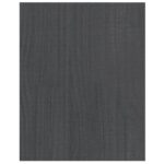 vidaXL TV skrinka sivá 70x33x42 cm masívne borovicové drevo – Obrázok 7