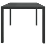 vidaXL 7-dielna záhradná jedálenská súprava a vankúše čierna polyratan – Obrázok 11