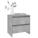 vidaXL Nočný stolík betónovosivý 45x34,5x44,5 cm drevotrieska – Obrázok 3