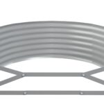 vidaXL Vyvýšený záhradný záhon pozinkovaná oceľ 396x100x36 cm antracit – Obrázok 5