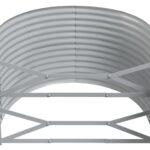 vidaXL Vyvýšený záhradný záhon práškovaná oceľ 249x100x68 cm antracit – Obrázok 5