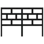 vidaXL Čelo postele čierne 126x4x100 cm masívna borovica – Obrázok 4