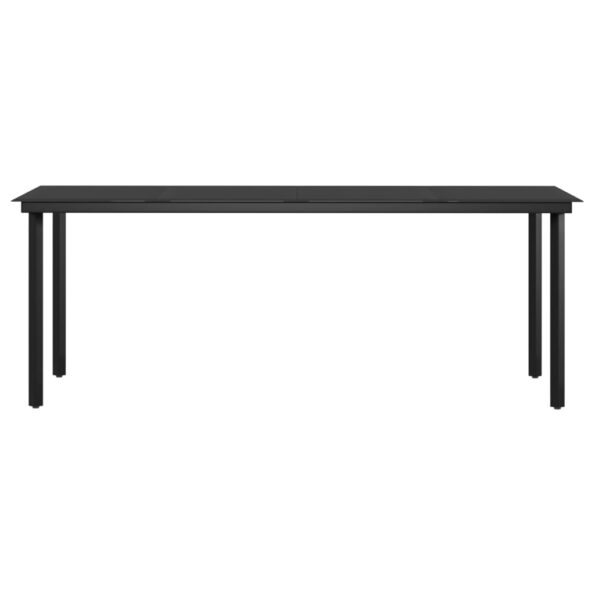 vidaXL 7-dielna záhradná jedálenská súprava s vankúšmi hnedá a čierna – Obrázok 6