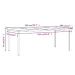 vidaXL 7-dielna záhradná jedálenská súprava s vankúšmi hnedá a čierna – Obrázok 8
