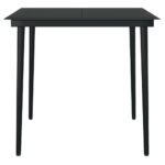 vidaXL 3-dielna záhradná jedálenská súprava sivá – Obrázok 6