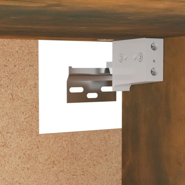 vidaXL Šatník dymový dub 100x32,5x35 cm spracované drevo – Obrázok 6