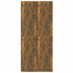 vidaXL Šatník dymový dub 90x52x200 cm spracované drevo – Obrázok 3