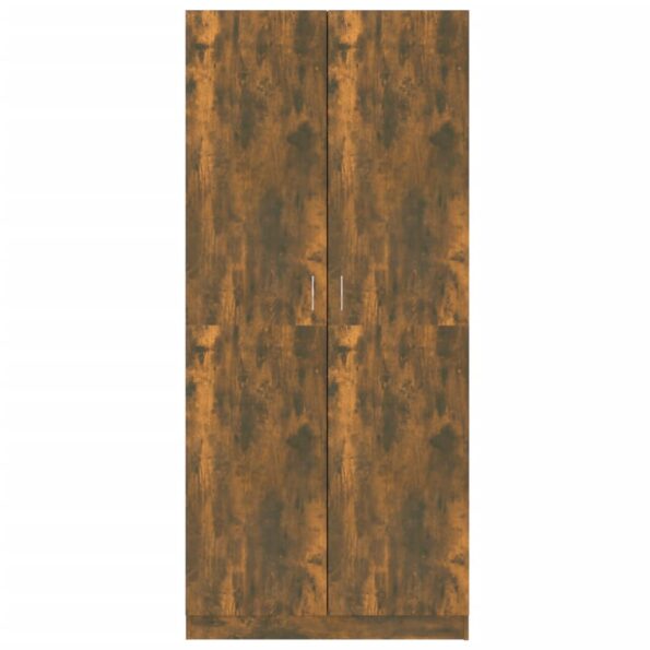 vidaXL Šatník dymový dub 90x52x200 cm spracované drevo – Obrázok 3