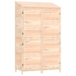 vidaXL Záhradná kôlňa 102x52x174,5 cm masívne jedľové drevo – Obrázok 2