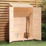 vidaXL Záhradná kôlňa 102x52x174,5 cm masívne jedľové drevo – Obrázok 3