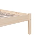 vidaXL Posteľný rám, drevený masív 90x190 cm, jednolôžko – Obrázok 6