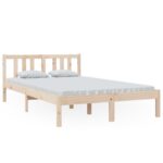 vidaXL Posteľný rám bez matraca, drevený masív 120x200 cm – Obrázok 2