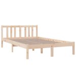 vidaXL Posteľný rám bez matraca, drevený masív 120x200 cm – Obrázok 3