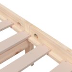 vidaXL Posteľný rám bez matraca, drevený masív 120x200 cm – Obrázok 7
