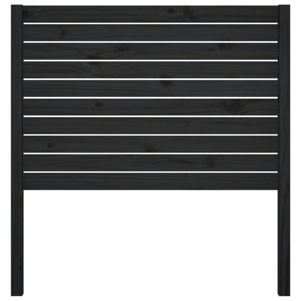 vidaXL Čelo postele čierne 96x4x100 cm masívna borovica – Obrázok 3