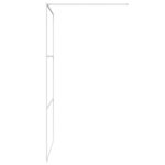 vidaXL Sprchová zástena biela 115x195 cm priehľadné ESG sklo – Obrázok 4