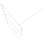 vidaXL Sprchová zástena biela 115x195 cm priehľadné ESG sklo – Obrázok 5