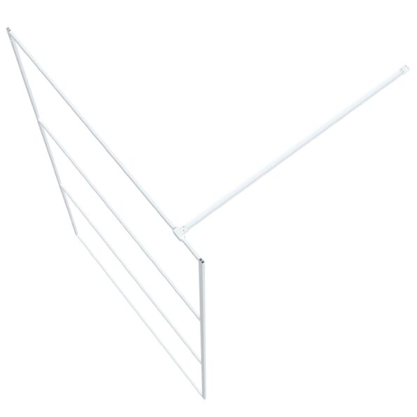 vidaXL Sprchová zástena biela 115x195 cm priehľadné ESG sklo – Obrázok 5