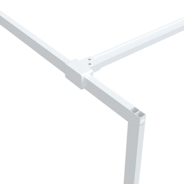 vidaXL Sprchová zástena biela 115x195 cm priehľadné ESG sklo – Obrázok 6