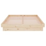 vidaXL Posteľný rám masívne drevo 120x200 cm – Obrázok 5