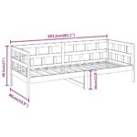 vidaXL Denná posteľ masívna borovica 80x200 cm – Obrázok 11