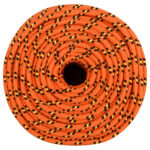 vidaXL Lodné lano oranžové 10 mm 250 m polypropylén – Obrázok 3