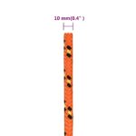 vidaXL Lodné lano oranžové 10 mm 250 m polypropylén – Obrázok 6