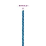 vidaXL Pracovné lano modré 3 mm 50 m polypropylén – Obrázok 6