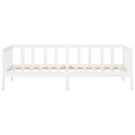 vidaXL Denná posteľ s matracom biela 80x200 cm masívna borovica – Obrázok 8