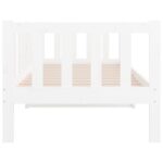 vidaXL Denná posteľ s matracom biela 80x200 cm masívna borovica – Obrázok 9