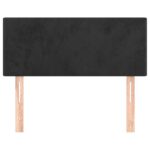 vidaXL Čelo postele čierne 90x5x78/88 cm zamat – Obrázok 3