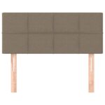 vidaXL Čelo postele sivohnedé 100x5x78/88 cm látka – Obrázok 3