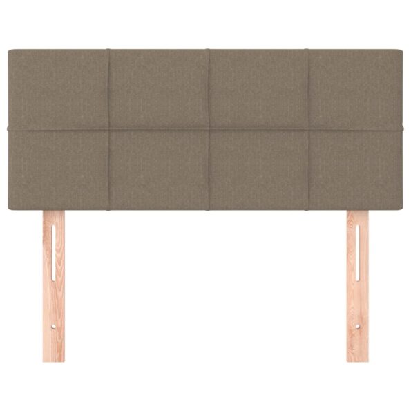 vidaXL Čelo postele sivohnedé 100x5x78/88 cm látka – Obrázok 3